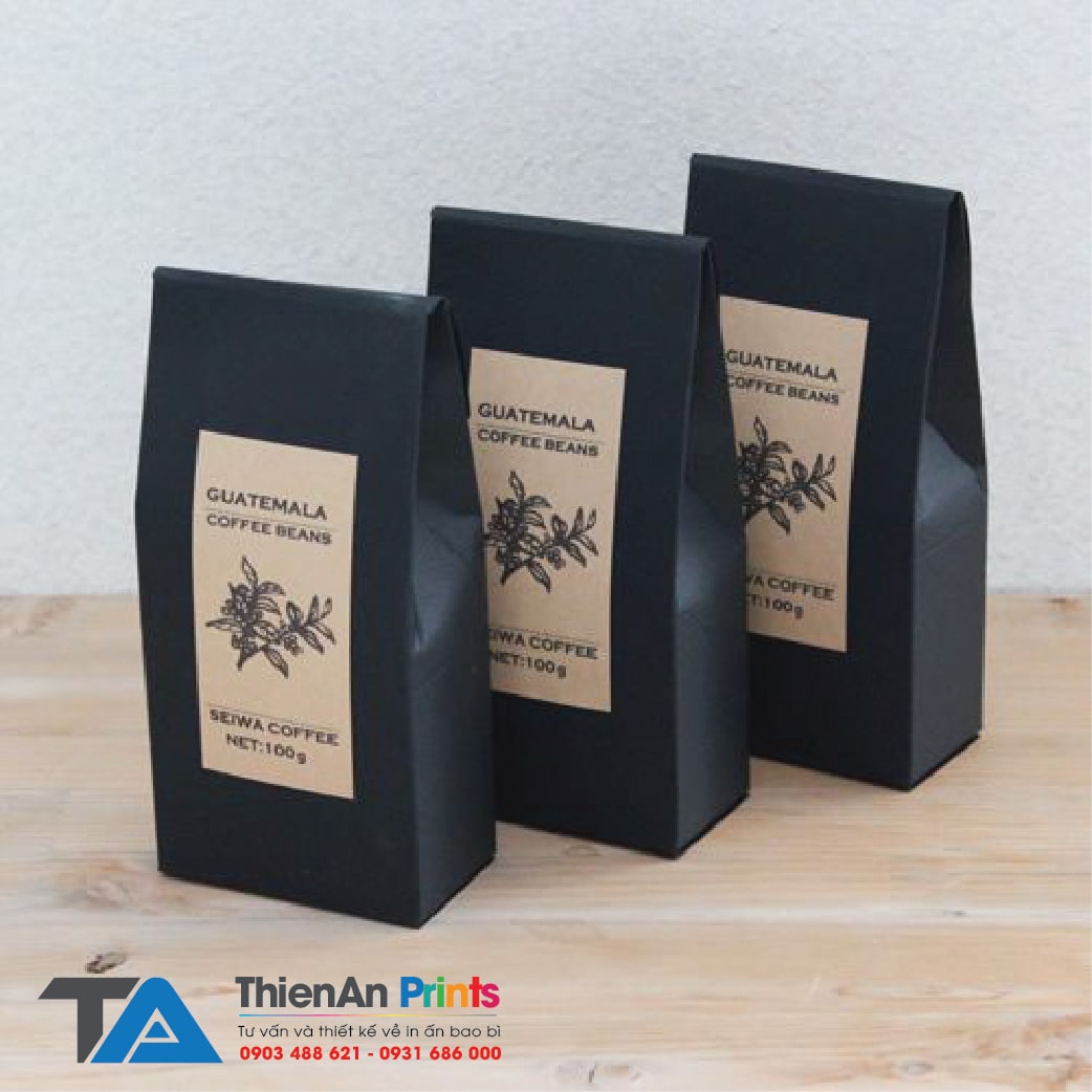Mẫu túi cafe giấy giá rẻ