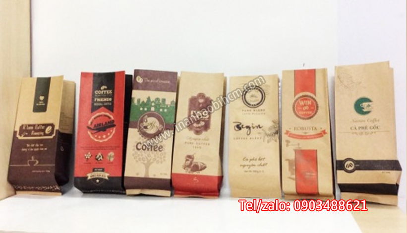 công ty sản xuất túi giấy kraft đựng cà phê